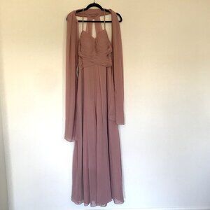 Azazie Cecilia Gown in Dusty Rose